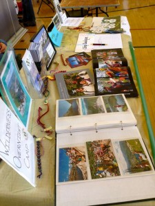 Summer Camp Information Table